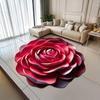 Yousheng Diatomaceous Earth Floor Mat 3D Realistic Flower Pattern Non-Slip Backing Door Mat Living Room Bathroom Kitchen Absorbent Mat
