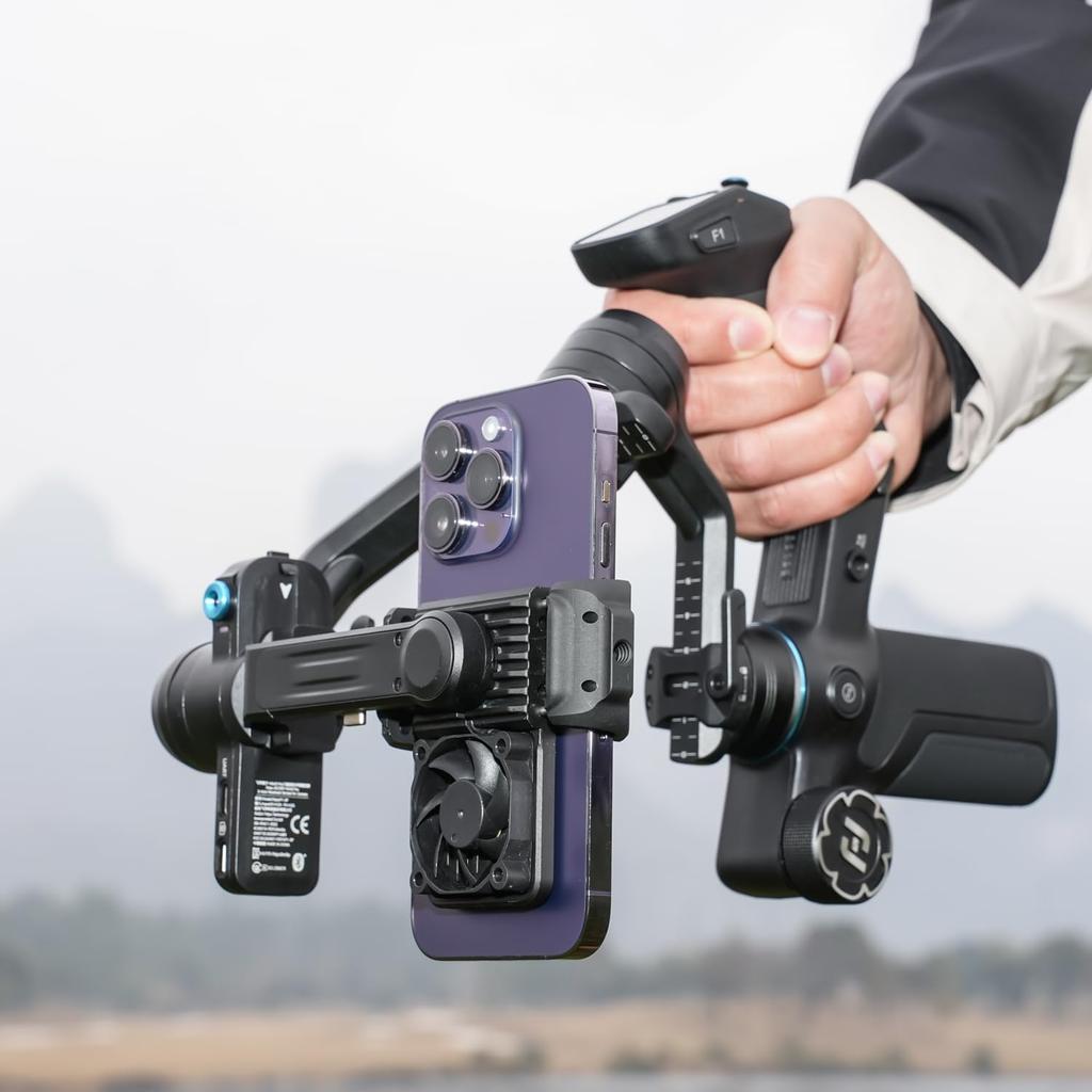 FeiyuTech SCORP Mini 2 Camera Gimbal Stabilizer 4-in-1 AI Tracking Vertical Shooting Bluetooth Cable Control Gesture 2kg Payload Handheld