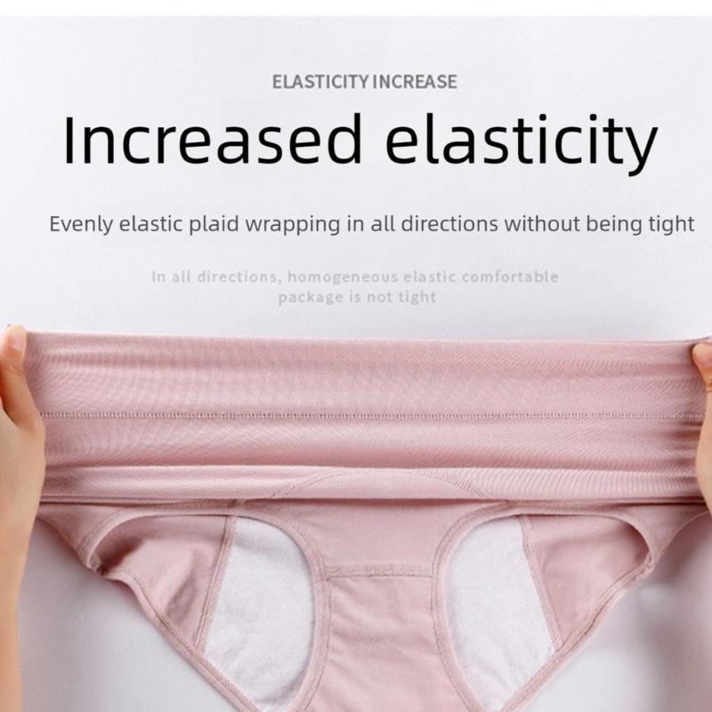 High Waist Cotton Period Underwear For Women Breathable Moisture Wicking Leakproof Seamlessly Design Comfortable For Menstrual Cycle