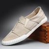 Fashion Men's Canvas Sneakers Shoes 2024 Spring Male Tide Slip on Driving Loafers Ventilation Light Vulcanize Flats Botas Hombre
