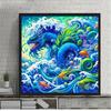New Diamond Painting Underwater Dragon 5D Embroidery Dragon Animal Full Circle Square Mosaic Creative Home Living Room Hobbies