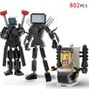 Moc Skibidi Toilet Action Figures Modello da costruzione Blocchi Camerman Titan Speakerman Surveillance Man TVMan Ragazzi Giocattoli per bambini Regali