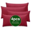 4 PCS Pillowcases Microfiber Pillowcases for Bedroom, Living Room Pillow Protector Cotton Pillowcases Bedroom Pocket