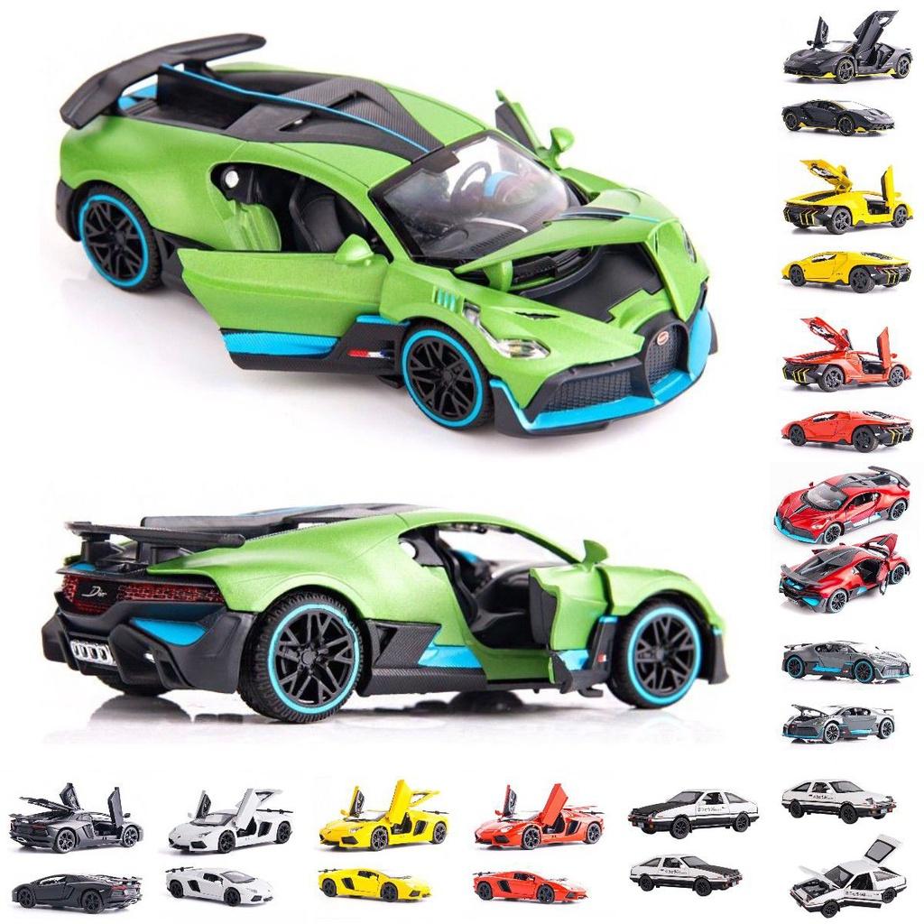 Exquisites 132 Diecast-Legierungs-Automodell Perfekter Sportwagen Bugatti Ae86 Lamborghini