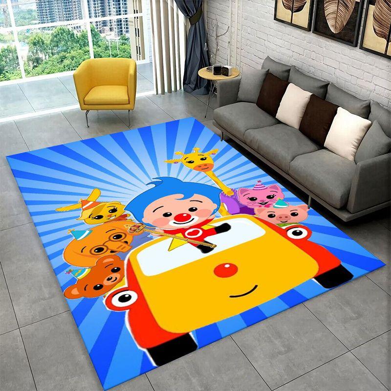 Cute plim plim Cartoon Non-Slip Area Rug for Living Room,Bedroom,Playroom,Soft Carpet Floor Mat Home Decor Rug Kids Room Gift