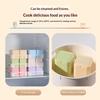 Food Grade Baby Food Storage Containers 4 Grids with Lids Tray Design for Baby Homemade Food Freezing Use