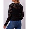 Women S Elegant Long Sleeve Lace Sheer Cardigan Coat