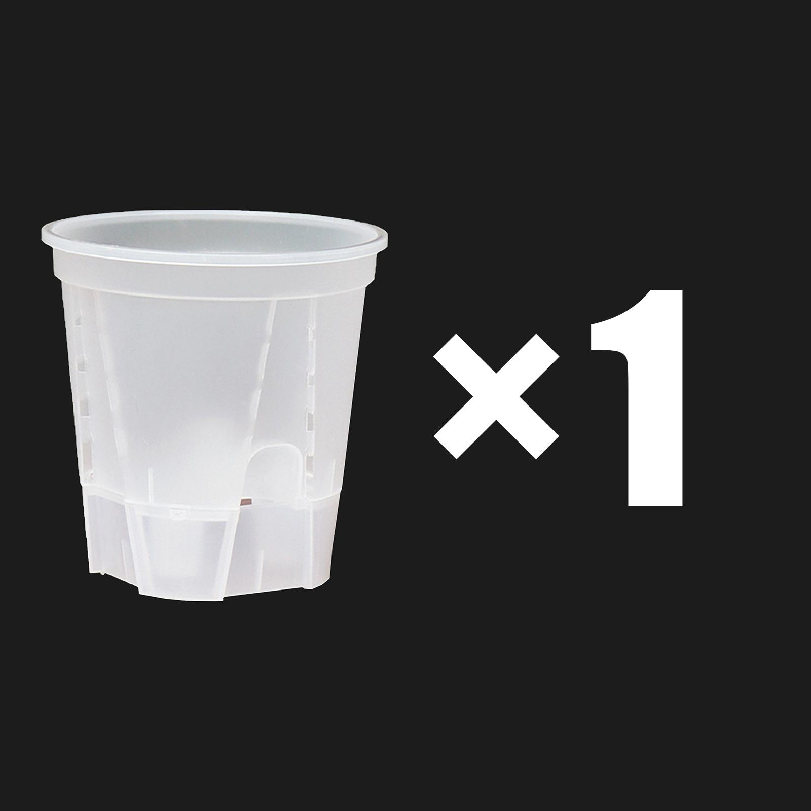 

Premium Clear Desktop Resin Flower Pot, Transparent Nurturing Your Green Plants - Suitable for Placing Orchids 120mm