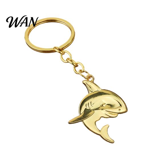 Unique Keychain Pendant Shark Lightweight Metal Creative Sea Themed Compact Keychains Bag Charms for Men Women Car Keys Stylish