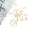 20Pcs Rabbit Shape Paper Clip Gold Animal SpecialShaped Office Document Cute Pins