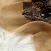 Retro Leopard Print Shawl For Women Four Season Elegant Luxurious And Stylish Leopard Wraps 95X180Cm