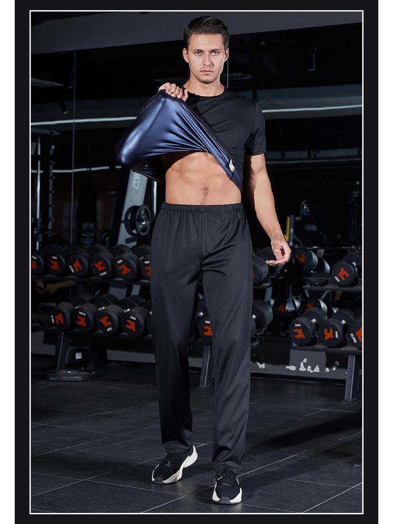 Men's Fitness Sweat Suit - Fat Burning Gym & Running Set