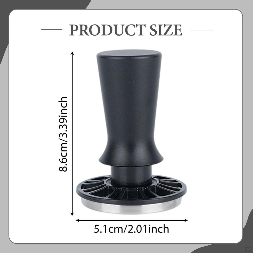 Coffee Tamper Accessories Stainless Steel Base Easy to Clean Ergonomic Handle Replacement Kitchen