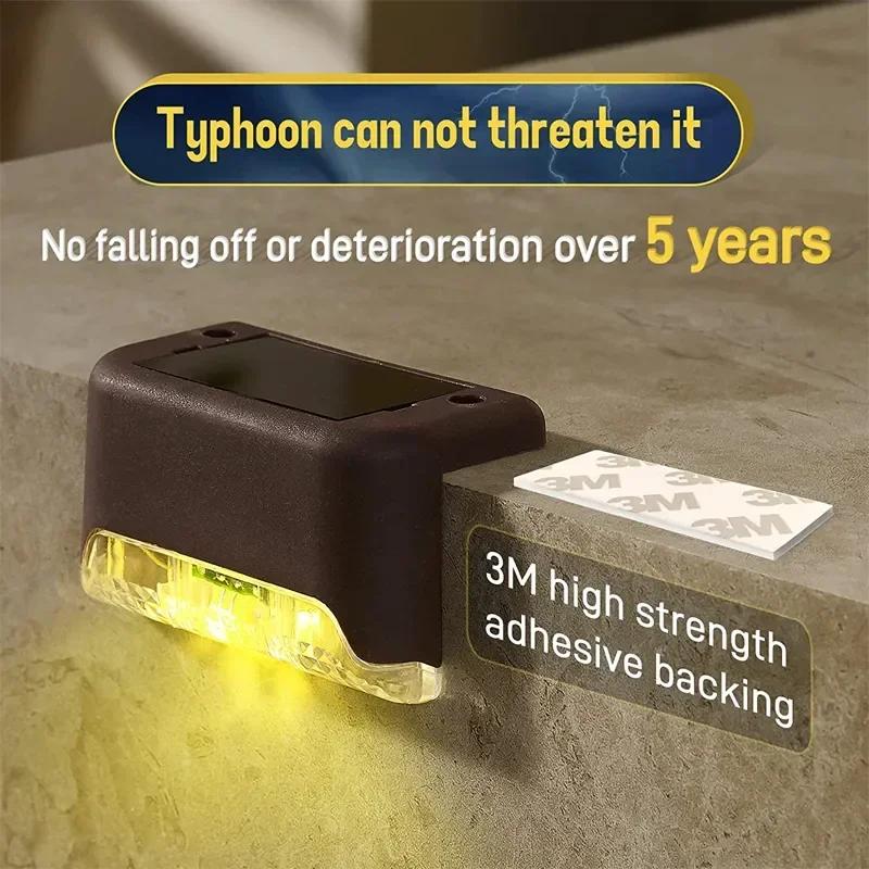 4-20PCS LED Solar Lights Outdoor Garden Light Waterproof Solar Step Deck Light Lamp Sunlight Courtyard Decor Solar Garden Lights