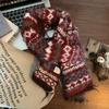 Fair Island Wind Knitted Scarf Women's Autumn and Winter Advanced Sense of Contrasting Colors Thickened Warm Korean Atmosphere Scarf Student