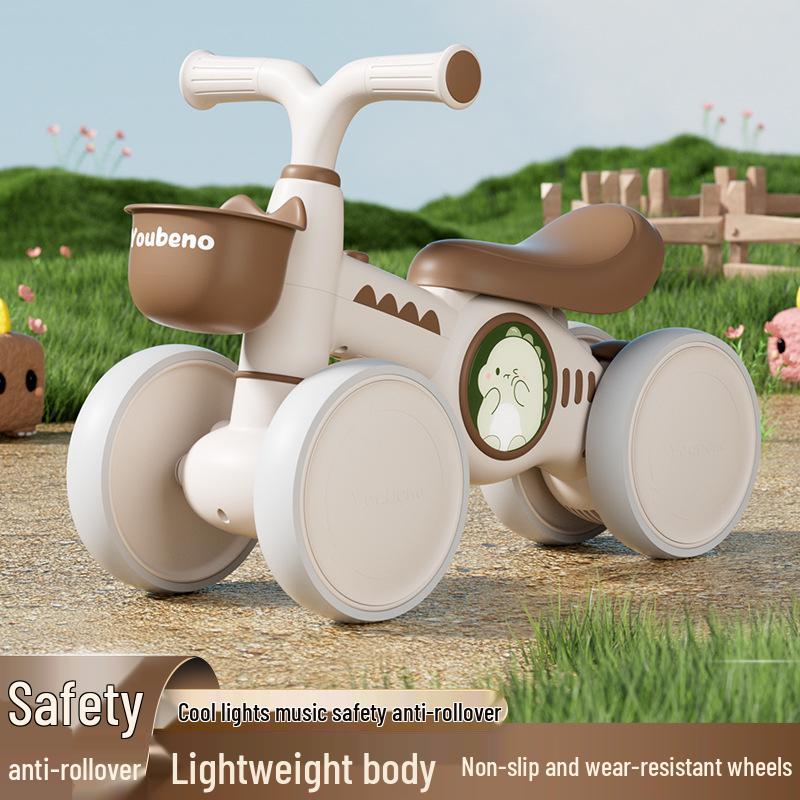 Children's Four-Wheel Balancing Glider Scooter - Pedal-Free Yo-Yo Car