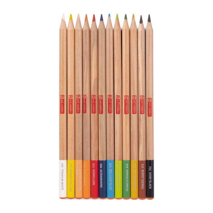 Crayons de couleur - ROYAL TALENS - Art Creation - Étui de 12 - Couleurs assorties - Mixte