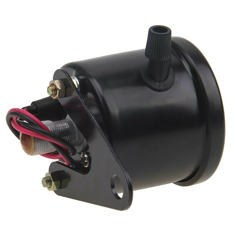 12V Black Motorcycle Dual Odometer Speedometer Gauge Backlight Test Miles