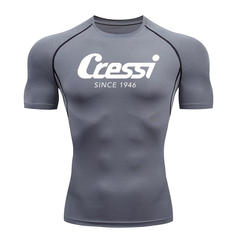 Camiseta de protección solar para surf de hombre, traje de buceo, protección contra erupciones, traje de baño, manga corta ajustada, natación, flotante, protección UV, traje de buceo