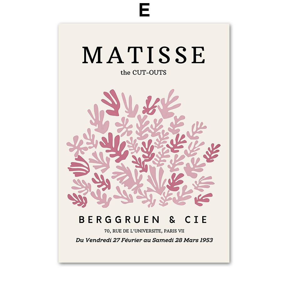 Matisse Poster Yayoi Kusama Abstract Posters and Prints Canvas Patings Bauhaus Wall Art Pictures for Living Room Boho Home Decor