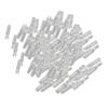 100pcs Archery Arrow Nock Durable Plastic Insert Arrow Nocks Light Weight Arrow Nocks Replacement for Archery Bow Transparent