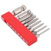 9pcs Hex Screwdriver Bit Set Rustproof S2 Steel Magnetic Ball Head Hex Bits 1 4 Inch Hex Shank50mm