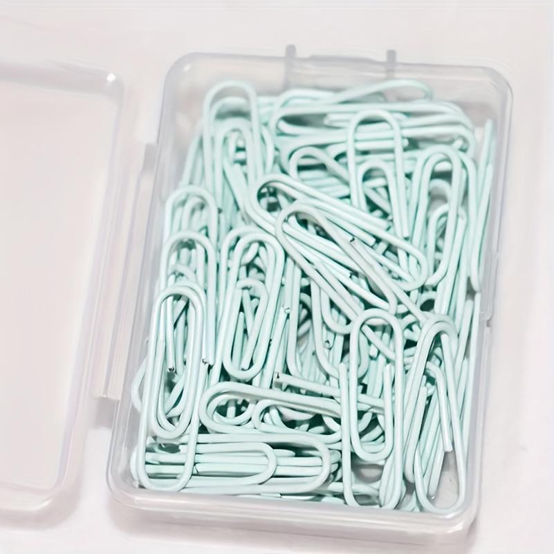 50pcs Paper Clip Metal Clips Memo Clip Bookmarks Stationery Office Accessories Card Decoration Document Data Storage Paper Clips