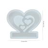 Hollowed Out Heart Shape Silicone Craft Mold Reusable Candle Holder Making Tool Gypsum Silicone Mould