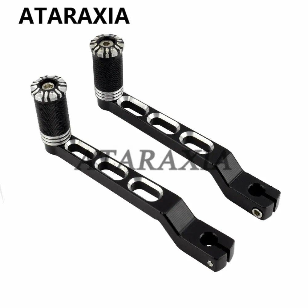 Motorcycle Left Heel Toe Shift Lever Pedal Shifter Pegs For Harley Touring Road King 1988-2018 Softail 1986-2017 Foot Peg Rest