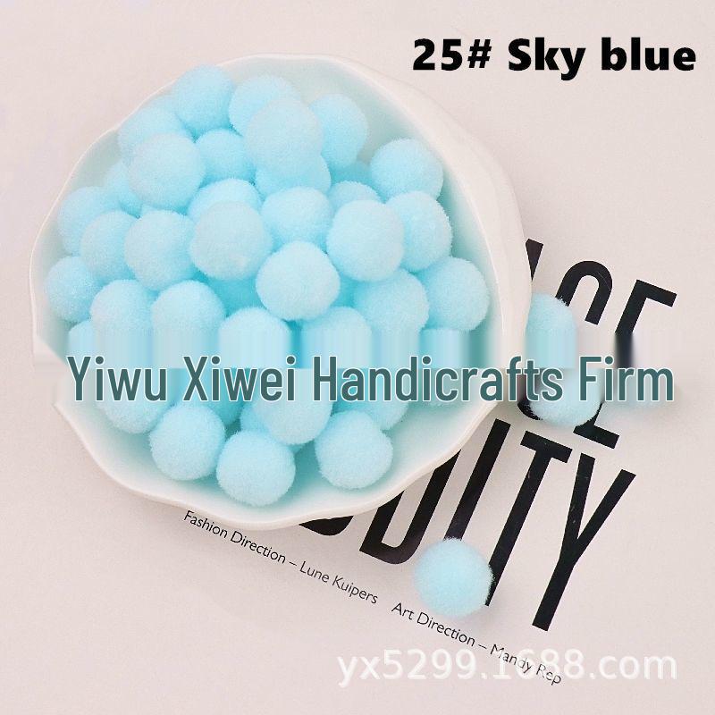 High Elastic Polyester Fluff Ball DIY Lace Black Long Hair Accessories