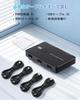[2026 New Release] AFFLIC HDMI KVM Switch, 2 Inputs, 1 Output, 4K@60Hz Compatible, for 2 PCs and 1 Monitor, Keyboard, Mouse, and Printer Sharing, Stab