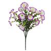 4 Bundles Artificial Flowers Outdoors Fake Flowers Realistic Bonsai Shrub Garden Home Decor Morning Glory Vibrant