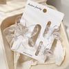Frangipani Hairpin Beach Vacation Style Bauhinia Flower Updo Shark Hairpin Set