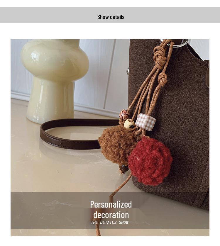 Niche Suede Frosted Handbag: Women's 2025 One-Shoulder & Crossbody Bag