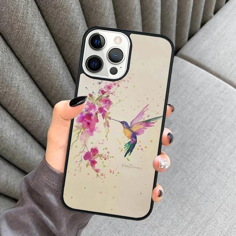 Hummingbird Phone Case For iPhone 17 Air 16 16e 15 13 14 Pro Max 11 12 Plus 2022 MAX Shell Cover coque