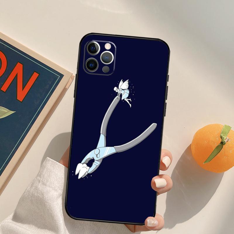 Dentist Tooth Funda Case For iPhone 15 14 16 Pro Max 11 12 13 Pro Max Mini XR 16e 16 15 Plus Phone Cover