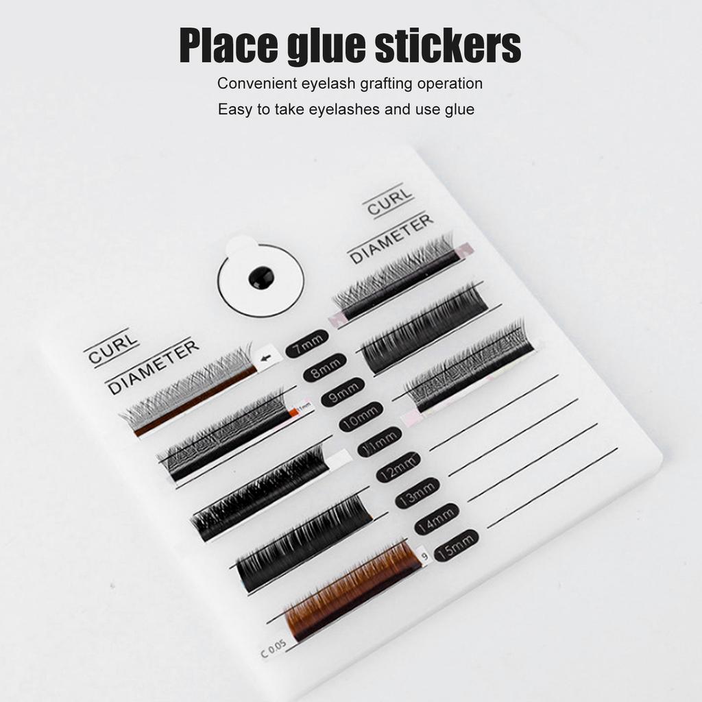Acrylic False Eyelashes Glue Sticker Tray Eyelashes Extension Pallet Holder Accessory