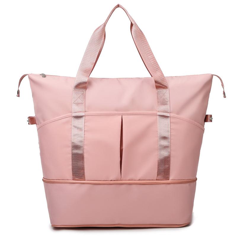 Expandable short-distance travel bag, women's large-capacity wet and dry separation sports yoga fitness bag, maternity storage bag