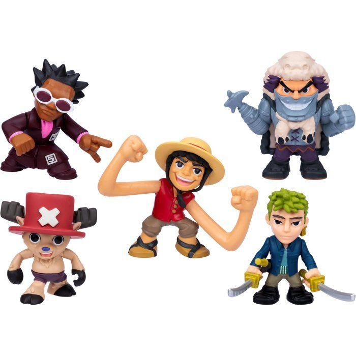 Pack of 5 Mini Figures - ONE PIECE - Zoro, Chopper, Wapol, Mr. 5 and Luffy - From 4 Years Old