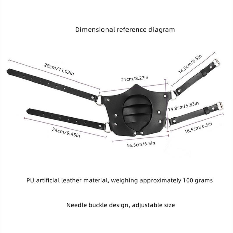PU Leather Punk Halloween SM Role-Playing Mask