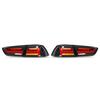 Full LED Dynamic Tail Lights Smoke Lens With Welcome Light Replacement for Mitsubishi Lancer Evo X 2008‑2017