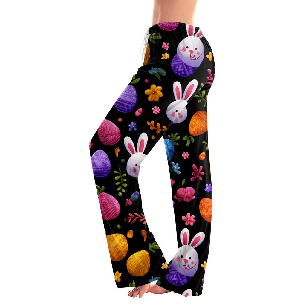 Dámské Módní Volné Ležérní Tištěné Ležérní Kalhoty