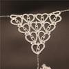 Set reggiseno e mutandine con strass di lusso, catena per il corpo sexy, moda, discoteca, catena per il corpo dell'amore
