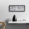 LED Wall Clock Simple Digital Clocks Wall MountedMultifunctional Electronic Humidity and LCD Disply Alarm Temperature Clock