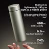 Home Pure Titanium Insulated Cup, High Appearance Standard Outdoor Water Bottle, High-end Business Water Jug