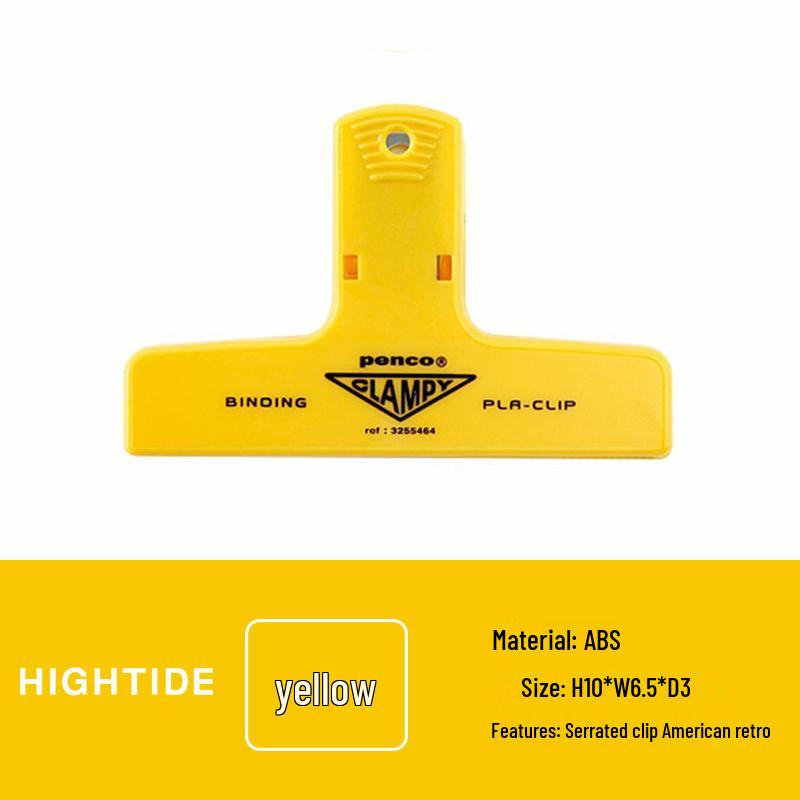 Разноцветные пластиковые зажимы-клипсы CLAMPY для планера - Ретро офисные канцелярские зажимы