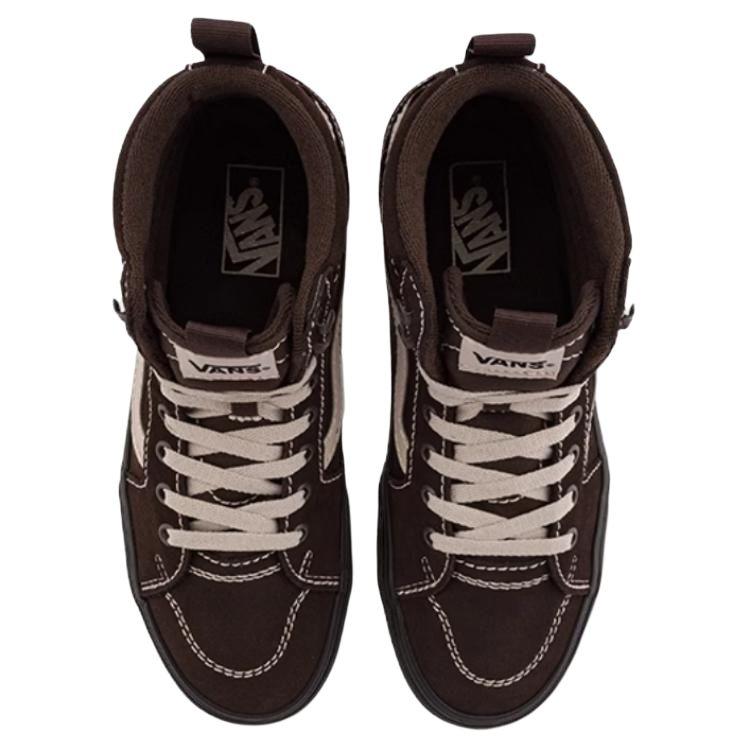 Vans Filmore Hi Guard Comfortable Versatile High-Top Skate Shoes Men Sneakers Dark-Brown VN000CZHCFB