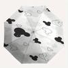 Mickey Mouse,Iconic Ears Automatic Folding Umbrella - Simple 8-Rib Design, Bright Cartoon Pattern, Durable Iron Frame, Suitable For Travel,