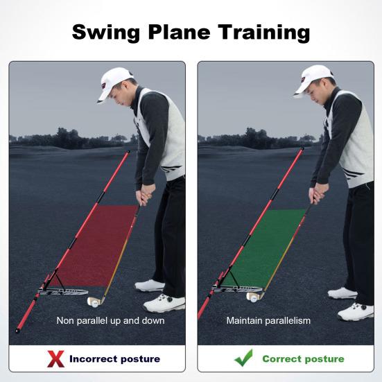 Nastavitelný úhel držáku golfové hole Snadná instalace Pomůcka pro trenéra golfového švihu Příslušenství pro trénink golfu