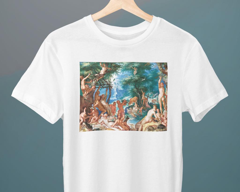 The Golden Age, Joachim Wtewael Painting, Unisex T-Shirt, Art T-Shirt, Fine Art T-Shirt, Gift for Her, Gift for Him, Art Lover Gift